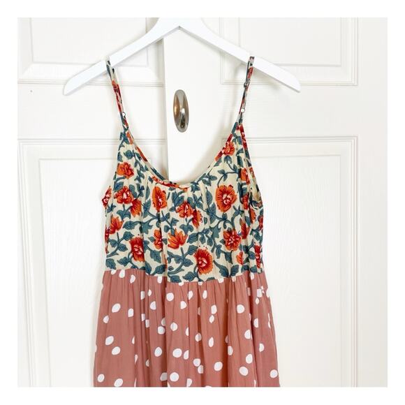 Roller Rabbit Dakota Floral Polka Dot Slip Maxi Sun Dress Lined NWOT - Picture 3 of 10
